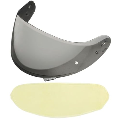 Neotec 2 Helmet Visor Replacement.CNS-3 Motorcycle Helmet Shield UV Protection Compatible with Neotec 2 (Light Black+Anti Fog Film) - color: Anti Fog Film+light Black