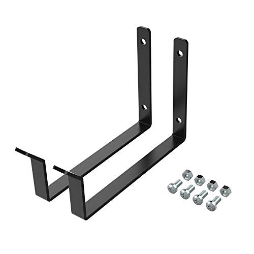 FLEXIMOUNTS 2 Pack Add On Storage Utility Hook Accessory for Garage Ceiling Rack, Max Weight Capacity up to 35lbs, Black - color: Black