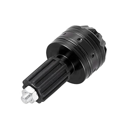 X AUTOHAUX 1 Pair Universal 18mm Handlebar End Caps Plug Bar End Aluminum Alloy for Motorcycle Black - color: Black