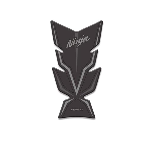 NIGHT CAT Compatible ZX-4R ZX4R/RR 2023 Motorcycle Fuel Tank Pad Kit Side Fuel Knee Guard Sticker Fuel Tank Protector(Black gray-Fishbone Sticker) - color: Black Gray-fishbone Sticker