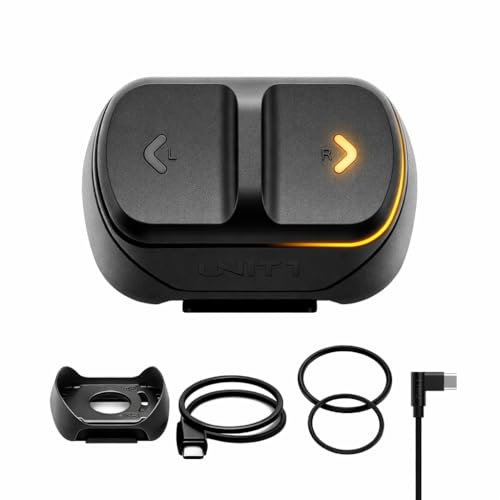 UNIT 1 Navigation Remote - Wireless Handlebar Controller for Turn Signals, Single Light, Double Light, and Brake Lights - USB-C Rechargeable and IPX6 Waterproof - Black