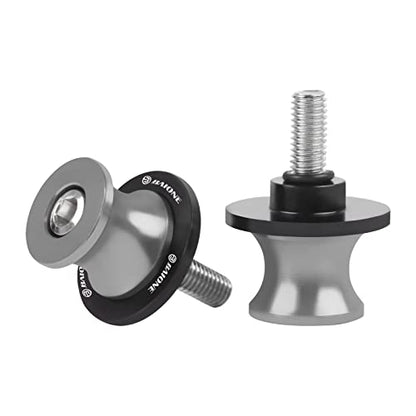 Worldmotop 6MM Swingarm Spools Sliders Replacement For Yamaha YZF R1 R3 R6 R25 R1000 (Titanium) - color: Titanium