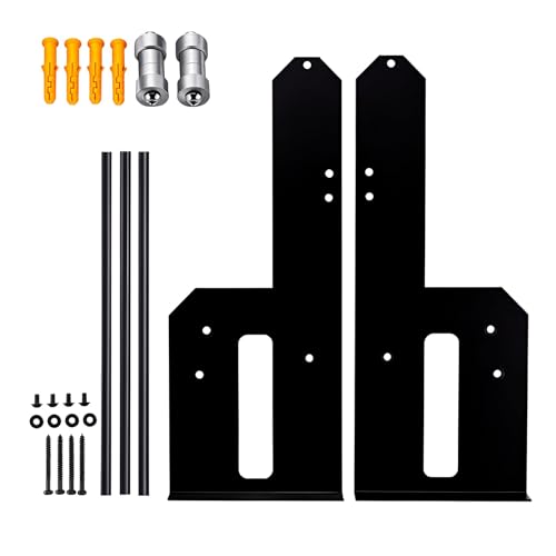 Harley Wall Mount Storage Rack, Black Metal Garage Detachables Storage, Wall Rack for Tour Pack Pak Trunk Luggage Racks, Fits for Harley Touring Electra Street Glide Road King