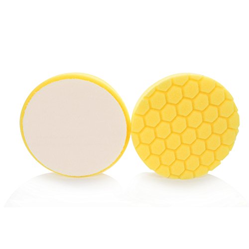 Chemical Guys BUFX_101HEX6 BUFX_101_HEX6 Hex-Logic Heavy Cutting Pad, Yellow (6.5 Inch Pad Made for 6 Inch Backing Plates), 1 Pad Included - size: 6.5 Inch Pad (1 Pack), style: Medium/Heavy Cutting Pad