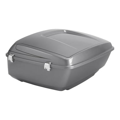 TCMT King Motorcycle Trunk Fit for Harley Touring 2014-2025 CVO Road King Road Glide Street Glide Electra Glide Ultra Limited Pack Dark Platinum Pinstripe - color: Dark Platinum Pinstripe(No Speaker Holes)