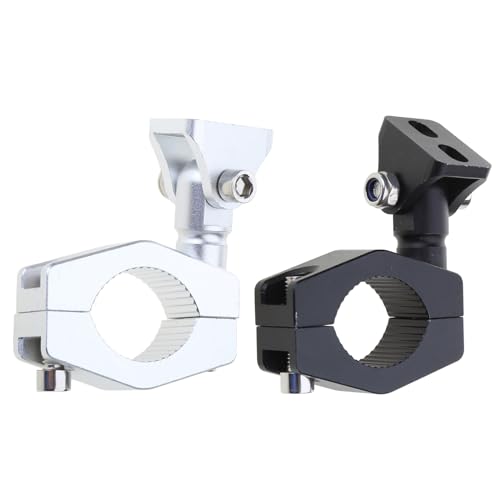 Mounting Bracket Kit LED Motorcycle Light Horizontal Tube Clamp Roof Roll Cage Holder Headlight Bracket Motorcycle Mounting - color: Black