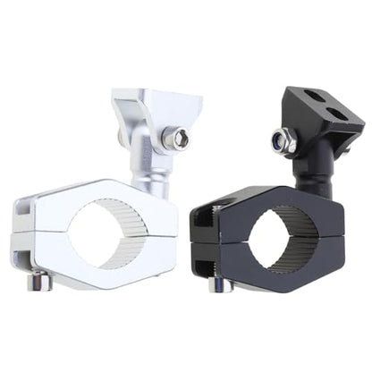 Mounting Bracket Kit LED Motorcycle Light Horizontal Tube Clamp Roof Roll Cage Holder Headlight Bracket Motorcycle Headlight Holder - color: Silver