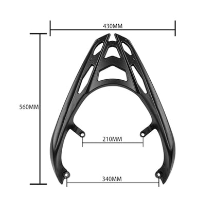 Motorcycle Rear Storage Roof Box Luggage Support Trunk Support Bracket Boot Rack Compatible with Yamaha SMAX 155 SMAX155 2013 2014 2015-2022
