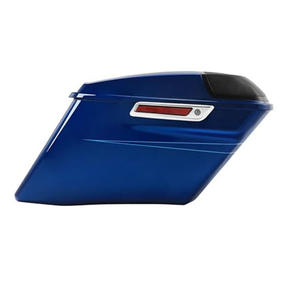 HR3 Superior Blue (Pinstripe) 4" Stretched Hard Saddlebags w/Speaker Lids Compatible with 2015 Road Glide Special FLTRXS (Replace for OEM) - color: Superior Blue (Pinstripe)