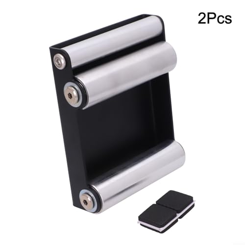 Motorcycle Tire Cleaning Stand Metal Bracket Portable Chain Clean Roller for Easy Wheel Maintenance and Quick Installation for Compatible with Most Motorbikes Black