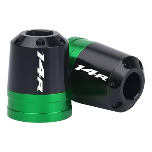 Motorcycle Bar End Sliders For Ninja ZX-14R 2006-2024 Bar End Weights Bar End Protectors Handlebar Sliders ninja zx-14r Accessories (Green) - color: Green