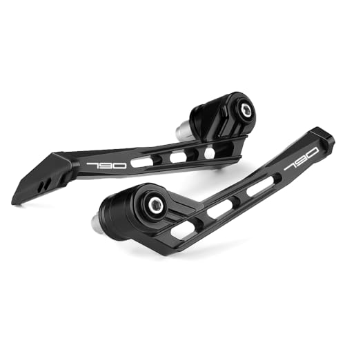 Motorcycle Brake Clutch Lever Guards Handguard Compatible with K.T.M 790Duke 2018 2019 2022 2023 2024 | Handlebar Bar End Protector duke790 Accessories (Black) - color: Black
