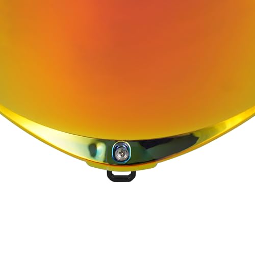 K6 Helmet Shield Visor Replacement Face Shield Compatible with K6 K6S Motorcycle Helmet Accessories (Chrome Red) - color: Chrome Red
