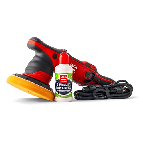 Griot's Garage G9 Random Orbital with Ceramic All-in-One Car Wax, 8oz and 6.5" Orange Buffing Pad, Paint Correction, Auto Detailing Supplies and Accessories - size: G9 Orbital W/ Ceramic All-in-One & Orange Pad