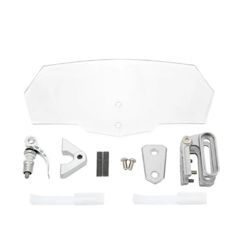 Fairing Windscreen Motorcycle Extension Spoiler Windshield Adjustable Windscreen Wind Deflector Acrylic Aluminum Alloy