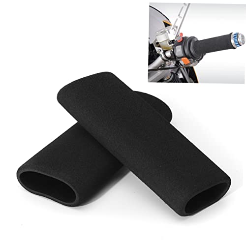 BESPORTBLE Motorcycle Handlebar Grips 4Pcs Non-Skid Sponge Covers Foam Grip Sleeves for Vibration Absorption Comfortable Motorcycle Handlebar Protection 4.72X1.37In