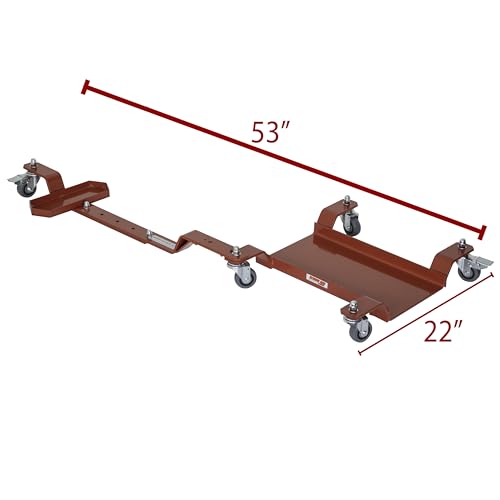 Extreme Max 5001.5111 Rear Wheel Motorcycle Dolly with Kickstand Tray