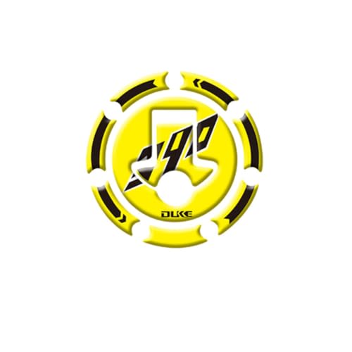 AL-mart Motorcycle Gas Cap Tank Pad Sticker Decal Protector Anti-Slip Heat Insulation Fits for KTM 125/200/390 Duke - color: Yellow