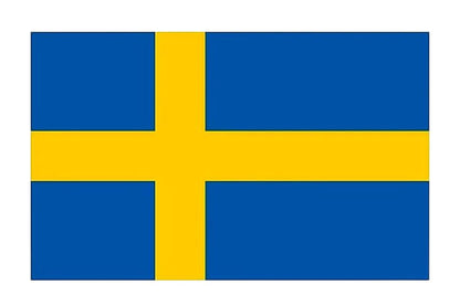 4 PCS Flag Stickers - Sweden Flag Stickers Decals for Cup Computer Laptop Car Bumper Window Helmet Musical Instrument with Smooth Surface - size: Sweden