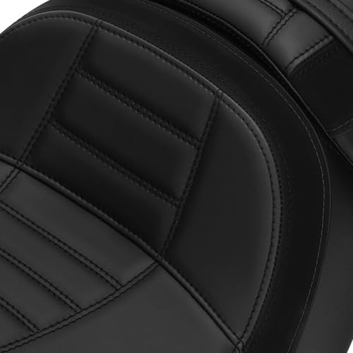C.C. RIDER Low-Profile Rider&Passenger Seat Fit for Harley Touring 2023-2025 CVO Street Glide FLHXSE CVO Road Glide FLTRXSE 2024-2025 Street Glide FLHX Road Glide FLTRX FLTRXSTSE - size: 01# Black