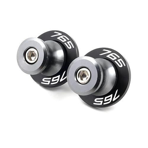 Swingarm Spools, Compatible With Triumph Street Triple 765 RS S R 765RS 765R 675 Motorcycle Swingarm Spools Sliders Stand Screw(Grey-765)