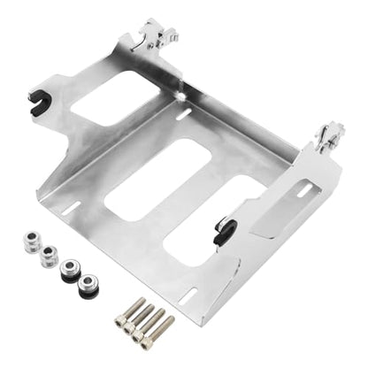 TCT-MOTORPARTS Razor Trunk Backrest Metal Base w/Solo Luggage Mounting Rack Fit for 2020-2025 Harley Low Rider FXLRS FXLRST - color: Style #1