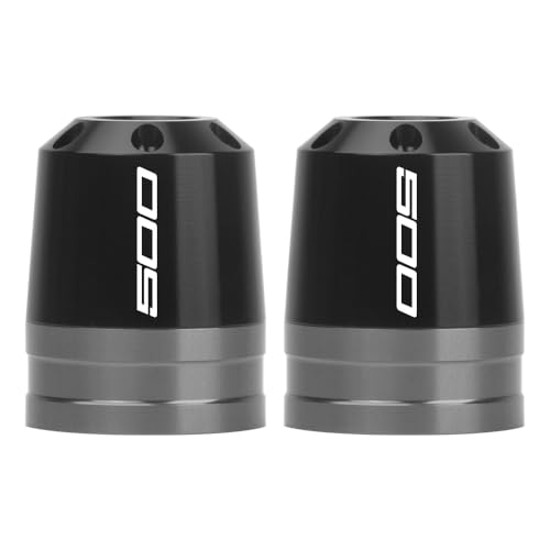 Motorcycle Bar End Sliders For Ninja 500 2024-2025 Handlebar End Crash Protectors CNC Aluminum Handlebar Weights ninja 500 Accessories (Gray) - color: Gray