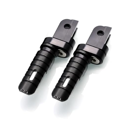 MZS Motorcycle Foot Pegs Front 360° Roating Rider Footpegs Rest Pedal Black CNC Compatible with F900R, F900XR, Rninet, R nine T Scrambler/Pure, S1000R, S1000RR - size: F900R, F900XR, Rninet, S1000R, S1000RR