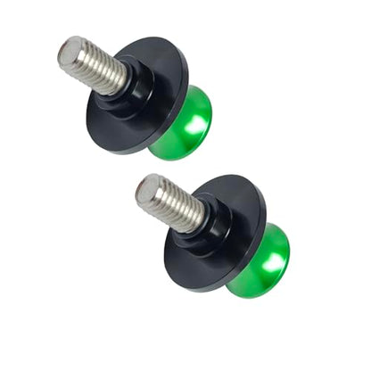 2pcs M10 X1.5 Motorcycle Swing Arm Spools Sliders CNC 10mm Swingarm Stand Screw Replacement for Kawasaki Ninja 300 250 VULCAN S 650 900 Z750 ER-6F ER-6N Versys 1000 650 ZX-10R ZX-12R（Green) - color: Green