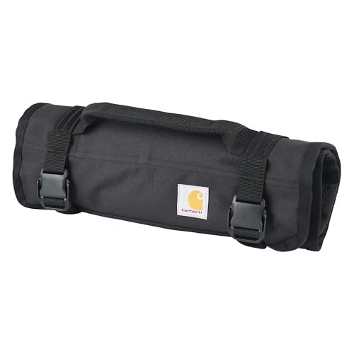 Carhartt Utility Roll Organizer, Durable, Water-Resistant Tool Roll, Black, 16 Pocket - color: Black, size: 16 Pocket