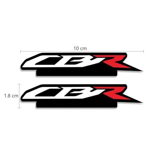 Motorcycle Fairing Sticker Decal, Reflective Vinyl Decal CBR with Strong Stickiness, Sticker CBR Fairing Decal for Honda CBR600RR CBR1000RR Fairing Kit Stickers Decals,Black White Red