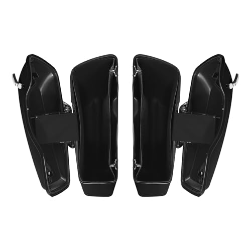 HR3 17RGU Black Quartz Hard Saddlebags Compatible with 2017 Road Glide Ultra FLTRU (Replace for OEM) Fit for 2014-2023 Harley Touring Models - color: Black Quartz 2017RGU