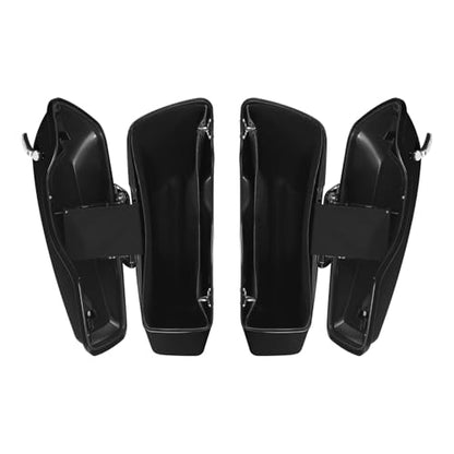 HR3 17RGU Black Quartz Hard Saddlebags Compatible with 2017 Road Glide Ultra FLTRU (Replace for OEM) Fit for 2014-2023 Harley Touring Models - color: Black Quartz 2017RGU