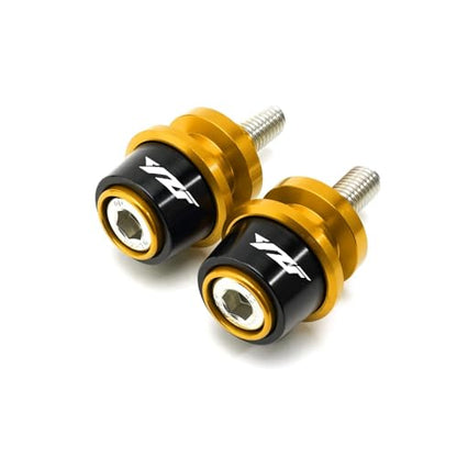 Motorcycle 6mm Swingarm Spools Slider Stand Accessories Compatible With YZF R3 R25 R6 R1 2019 2020 2021 YZFR3 YZFR1 YZFR6(Gold) - color: Gold
