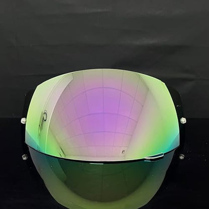 HJ-17 Helmet Visor Replacement,UV Protective Helmet Face Shield Compatible with CL-MAX II,IS-MAX BT,SY-MAX III,IS-MAX II,CL-MAX 3,C90,C91,C91N (Revo Deep Purple-Day Use Only) - color: Revo Deep Purple-day Use Only