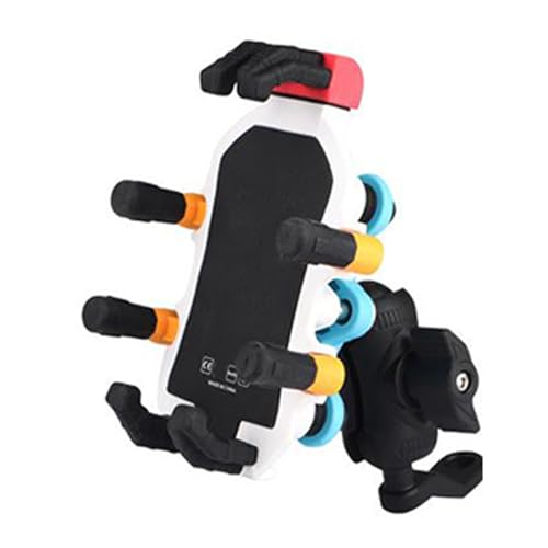 Motorcycle Phone Mount Vibrations Dampener Anti Shake Holder ABS Metal Silicone Mobile Phones Clamp Fits Smartphones - style: B
