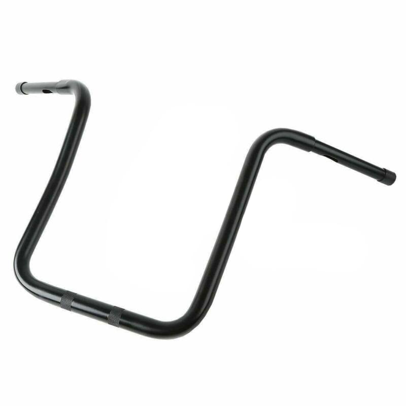 Green-L 1 1/4" Ape Hanger 18" Rise Handlebars Fit for Harley Sportster XL883 XL1200 Softail FLST FXST Custom Motorcycle 1.25" Handle Bar - size: 18" Rise, style: Style C Black