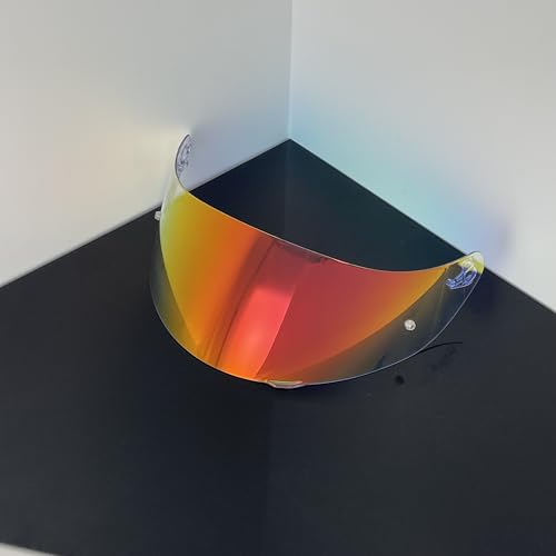 902 Helmet Visor Replacement,Motorcycle Helmet Face Shield for ILM 902,902L,902BT (Revo Clear Red-Day&Night Use) - color: Revo Clear Red-day&night Use