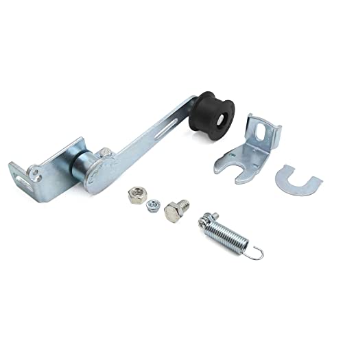 uxcell 1 Set Universal Chain Tensioner Adjustment Roller Tool with Spring Silver Tone Metal for Motorcycle Scooter