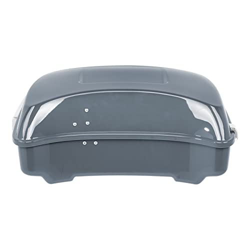 Gunship Grey Color-Matched Chopped Luggage Trunk Backrest Mounting Bracket Fit for Harley Touring Models 2014-2023 Road King Road Glide Street Glide Electra Glide - color: Gunship Grey Chopped Trunk Set #1