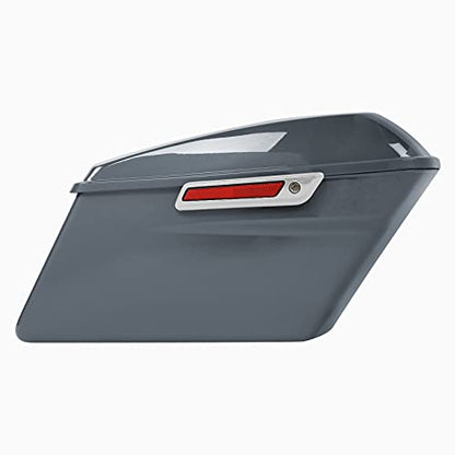 HR3 Gunship Gray Hard Saddlebags Compatible with 2022 Road Glide ST Road Glide Special Road Glide Limited Street Glide ST Street Glide Special Ultra Limited - color: Gunship Gray