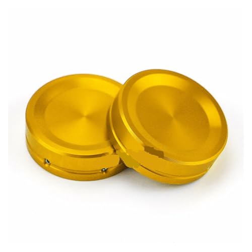 R3 Motorcycle Front Shock Absorber Fork Suspension Top Cover Cap CNC Accessories Compatible With YZF-R3 2013-2020 2021 2022 2023(Gold) - color: Gold