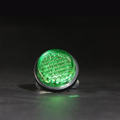 Green Reflector Motorcycle License Plate Bolts and Nuts - color: Green