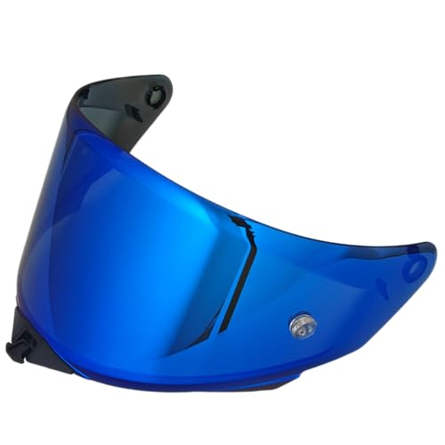 TT Revo Visor,Motorcycle Helmet Visor Face Shield Replacement Helmet Accessories Compatible with KYT TT-Revo (Revo Deep Blue) - color: Revo Deep Blue