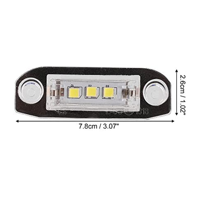 X AUTOHAUX 2pcs LED License Plate Light Car Number Lamp Bulb White Light
