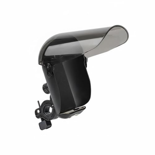predolo Motorcycle Phone Holder Rainproof Weather-Resistant Phone Direction Guide Holder Shockproof Rain Cover Bike Mount for Navigation, Black, Abs Handlebar - color: Black, style: Abs Handlebar