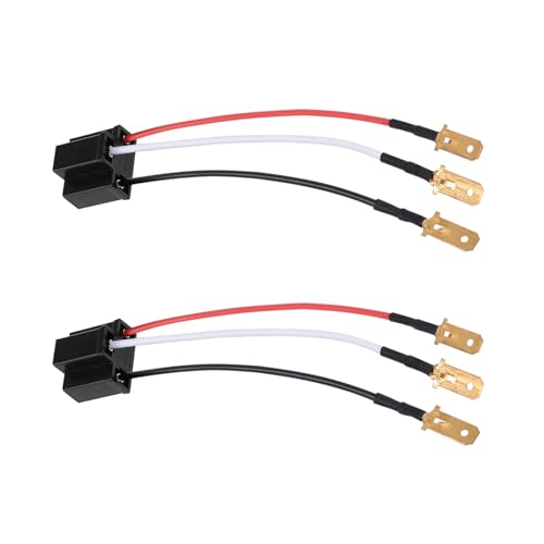 BICYACO 2PCS H4 9003 HB2 Wire Wiring Harness Sockets for 4"x6" 7"x6" 5"x7" Inch Sealed Beam Car Truck Headlights Pickup Heavy Duty Headlamp - color: H4 9003 HB2 Wire Harness
