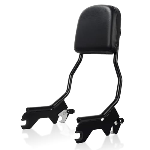 Standard Upright Sissy Bar Backrest for Harley Softail 2018-2025,for Street Bob/Deluxe/Heritage Classic/Slim/Standard FXST/Hydra-Glide - color: Black for Sissy Bar Backrest
