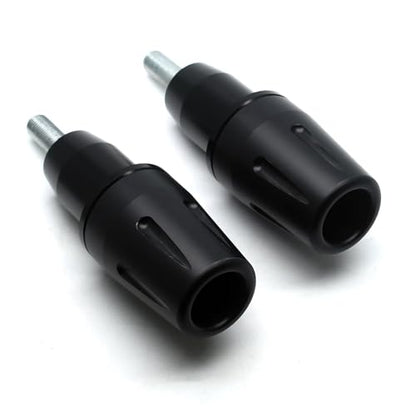MZS Motorcycle Frame Sliders Compatible with MT07 MT-07 FZ07 FZ-07 XSR 700 XSR700 2014-2025, Falling Crash Protector Guards No Cut Kits Black - size: MT-07/FZ-07/XSR700