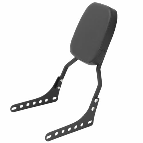 Passenger Sissy Bar Rear Backrest Pad for Harley Street Bob FXBB Softail Slim FLSL Deluxe FLDE Heritage Classic FLHC FLHCS 2018-2023, Black